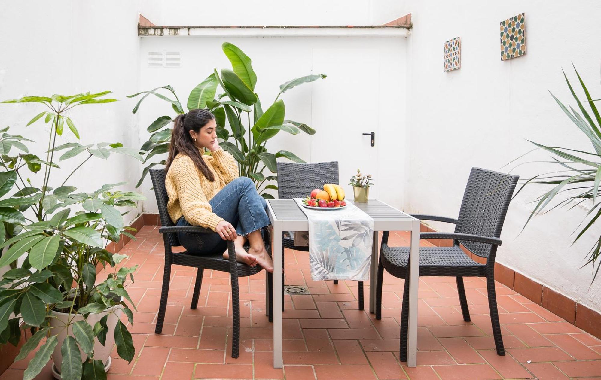 Apartamento Triana Deluxe Con Patio Privado เซบีญา ภายนอก รูปภาพ